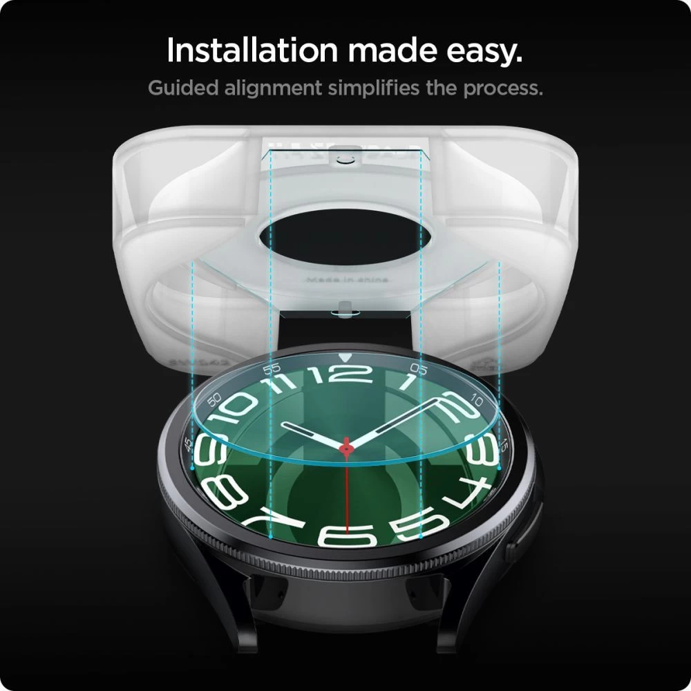 Samsung Galaxy Watch 6 Classic apsauginis stiklas  SPIGEN GLAS.TR ”EZ-FIT” 2-PACK (47 MM)