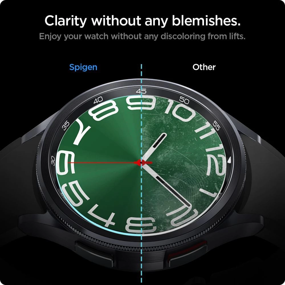 Samsung Galaxy Watch 6 Classic apsauginis stiklas  SPIGEN GLAS.TR ”EZ-FIT” 2-PACK (47 MM)
