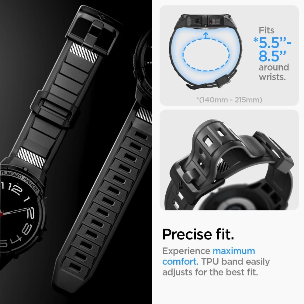 Samsung Galaxy Watch 6 Classic rihm must SPIGEN RUGGED ARMOR ”PRO” (47 MM)