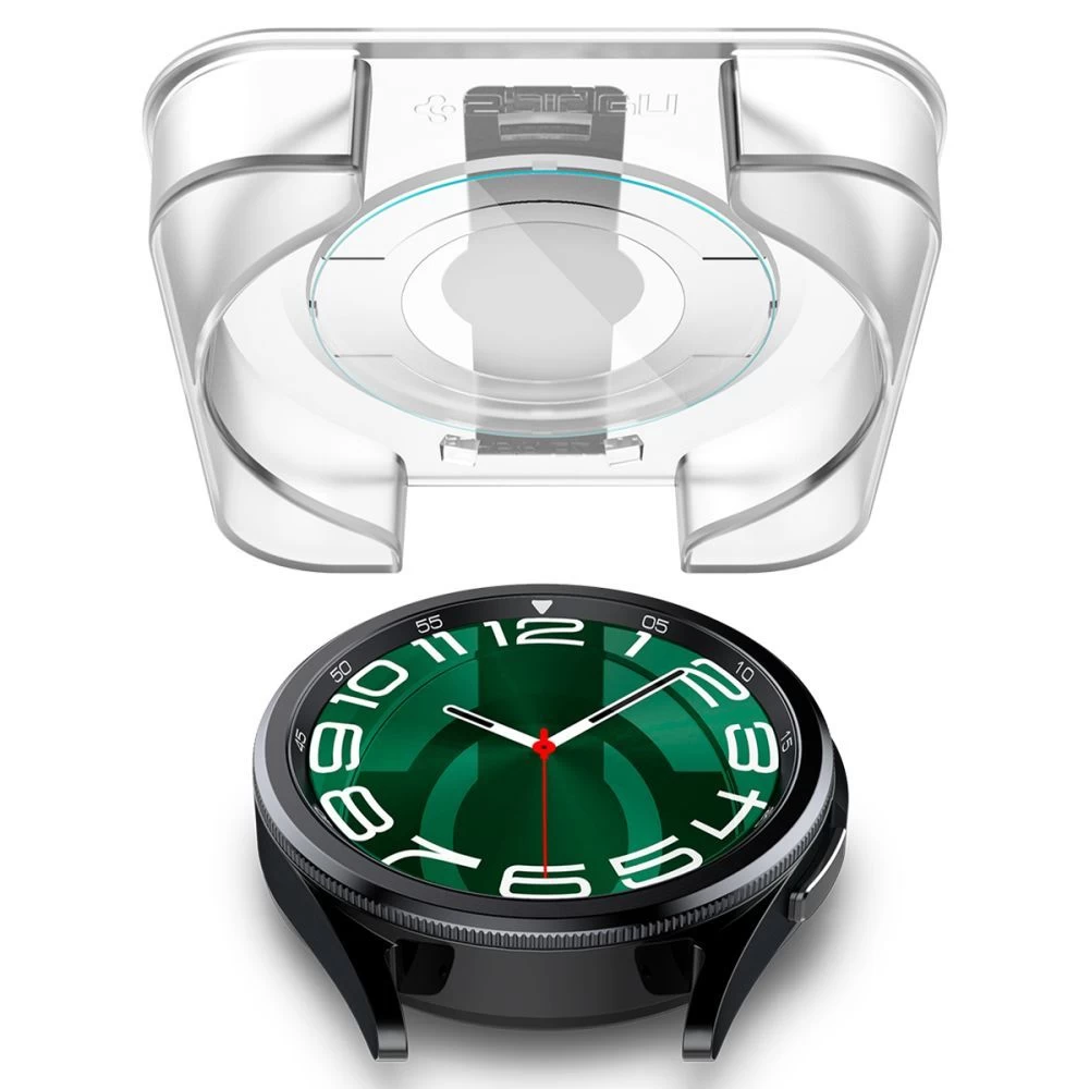 Samsung Galaxy Watch 6 Classic apsauginis stiklas SPIGEN GLAS.TR ”EZ-FIT” 2-PACK (47 MM)