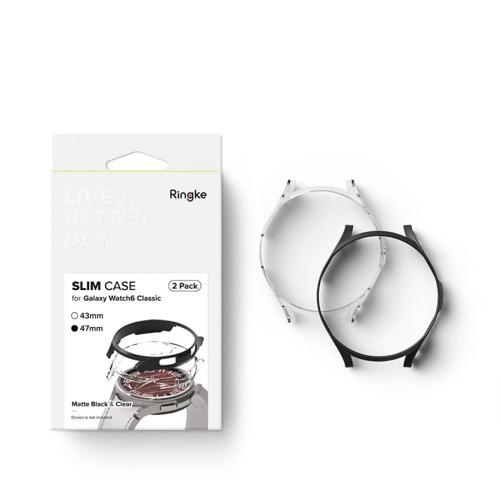 Samsung Galaxy Watch 6 Classic dėklas RINGKE SLIM 2-PACK (47 MM)