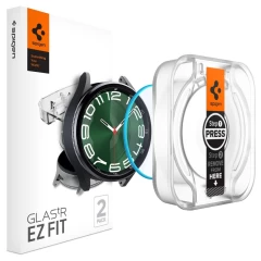 Galaxy Watch Galaxy Watch 6 Classic apsauginis stiklas SPIGEN GLAS.TR ”EZ-FIT” 2-PACK Samsung Galaxy Watch 6 Classic (47 MM)