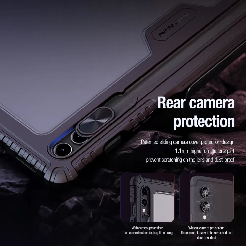 Samsung Galaxy Tab S9 Ultra Planšetės dėklas mėlyna NILLKIN BUMPER LEATHER PRO