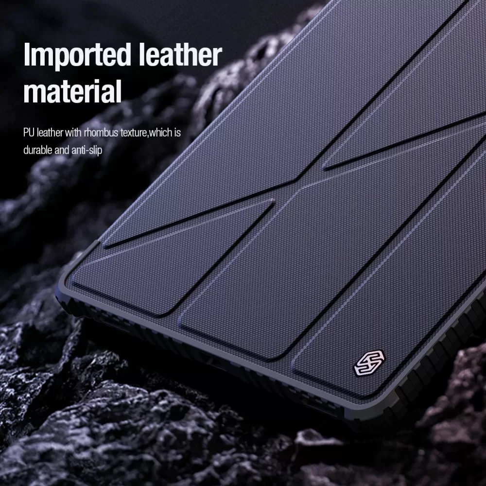 Samsung Galaxy Tab S9 Ultra Planšetės dėklas mėlyna NILLKIN BUMPER LEATHER PRO