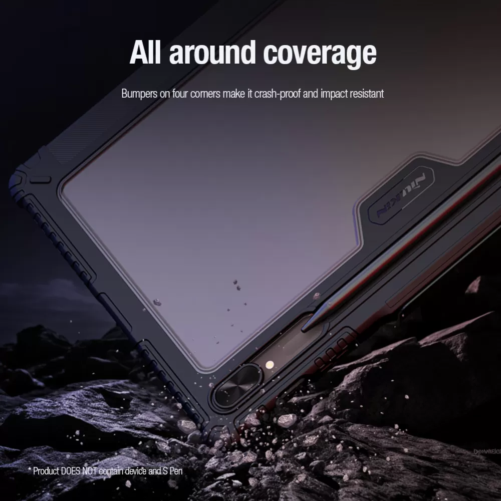 Samsung Galaxy Tab S9 Ultra Planšetės dėklas mėlyna NILLKIN BUMPER LEATHER PRO