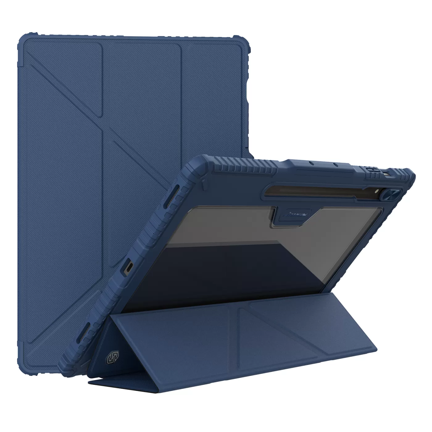 Samsung Galaxy Tab S9 Ultra Planšetės dėklas mėlyna NILLKIN BUMPER LEATHER PRO