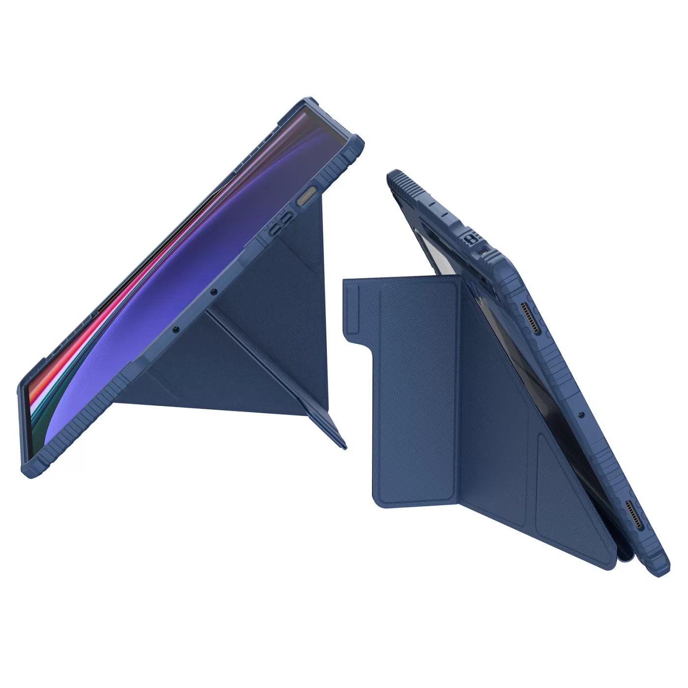 Samsung Galaxy Tab S9 Ultra Planšetės dėklas mėlyna NILLKIN BUMPER LEATHER PRO