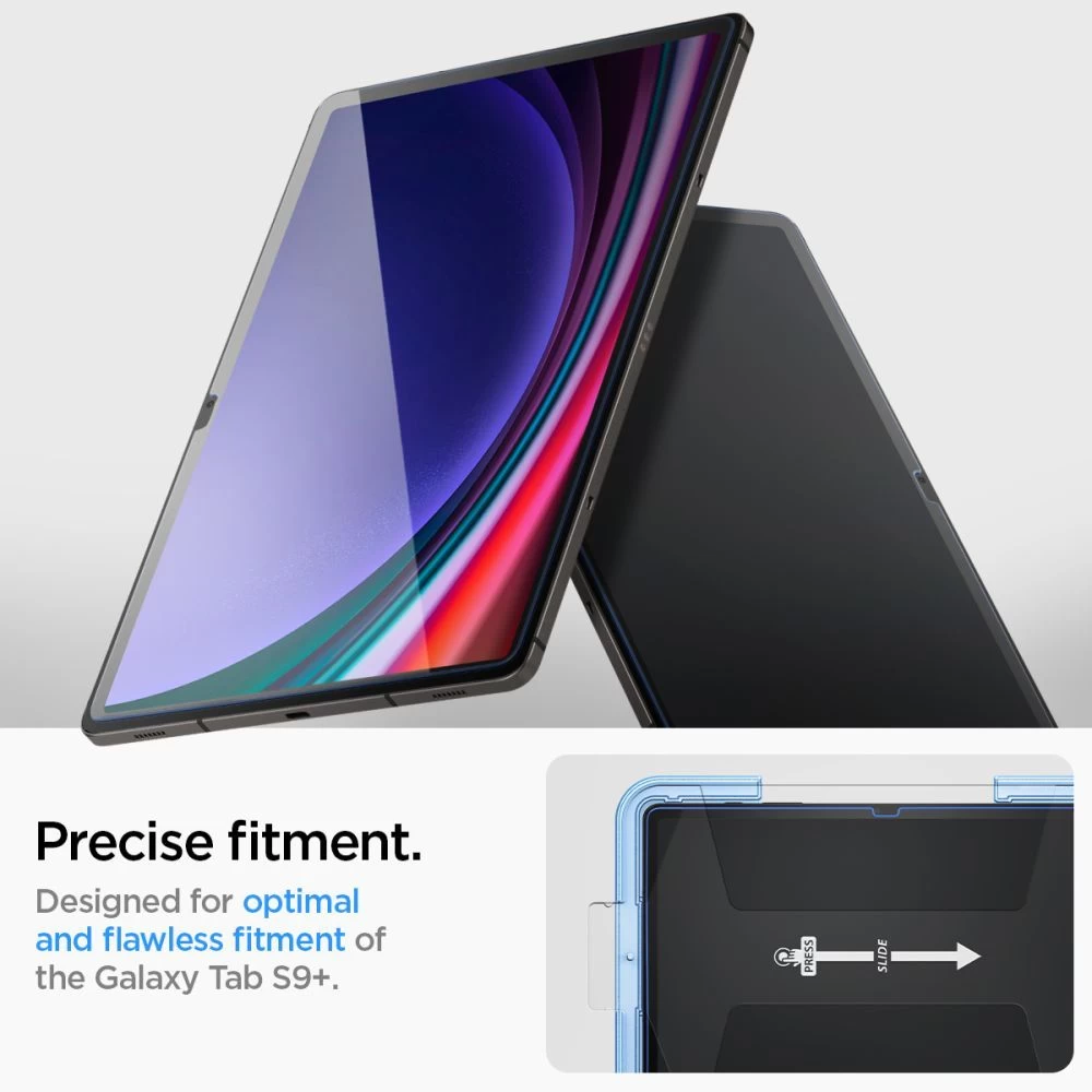 Samsung Galaxy Tab S9 Plus tablet skärmskydd  SPIGEN GLAS.TR ”EZ FIT” (12.4)