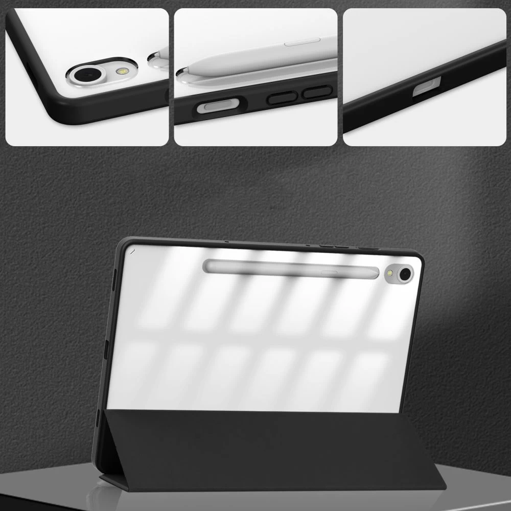 Samsung Galaxy Tab S9 Plus tablet case black TECH-PROTECT SC PEN HYBRID (12.4)