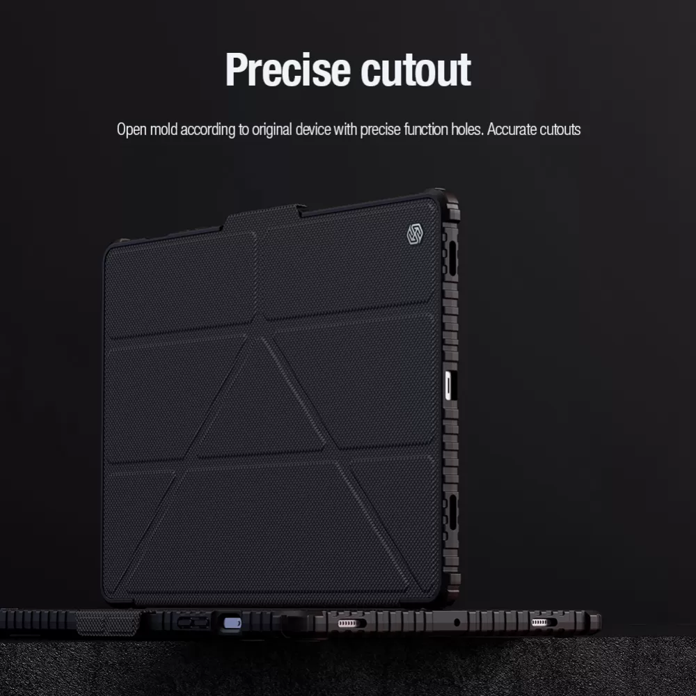 Samsung Galaxy Tab S9 Plus tablet case black NILLKIN BUMPER LEATHER PRO