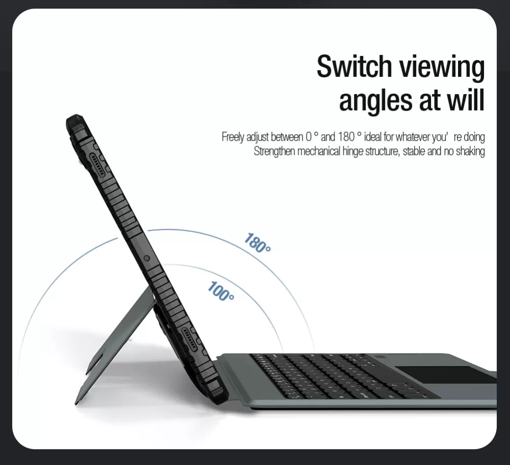 Samsung Galaxy Tab S9 Plus tablet case black NILLKIN BUMPER COMBO KEYBOARD (BACKLIT VERSION)