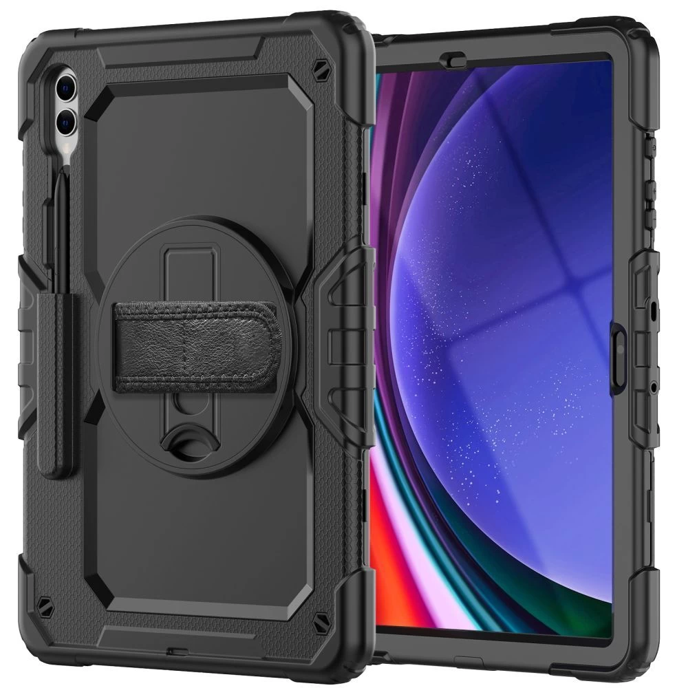 Samsung Galaxy Tab S9 Plus tablet case black TECH-PROTECT SOLID360 S9+ PLUS (12.4)