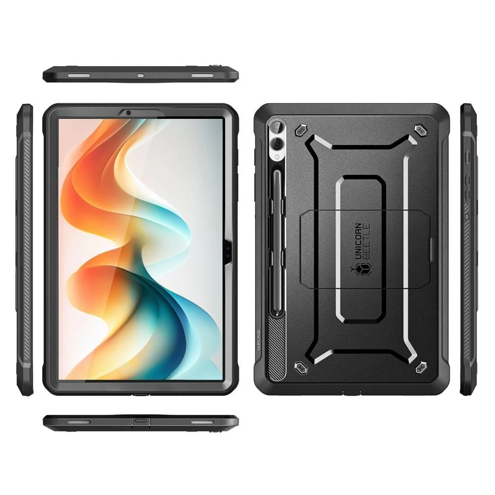 Samsung Galaxy Tab S9 Plus tablet case black SUPCASE UNICORN BEETLE PRO (12.4)