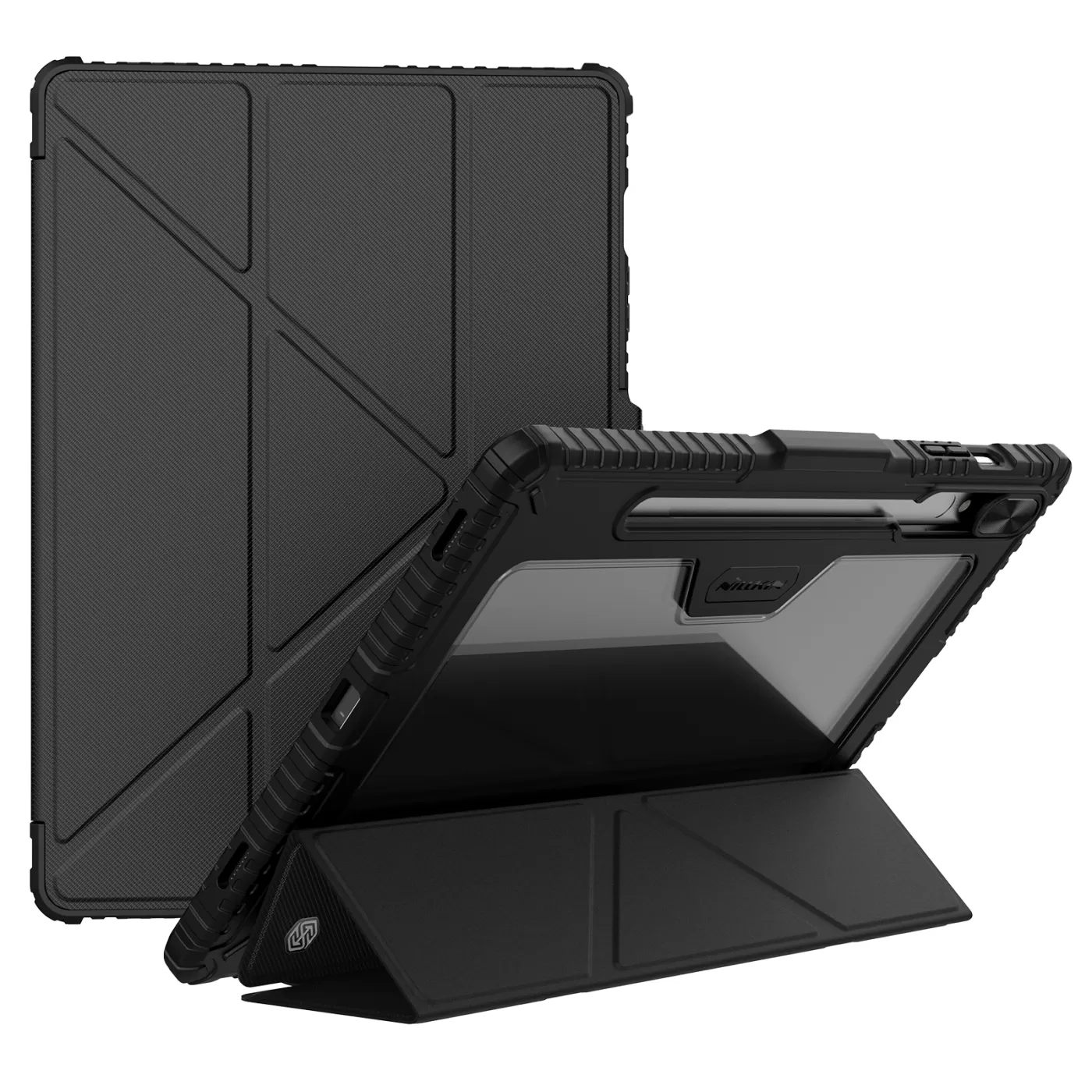 Samsung Galaxy Tab S9 Plus tablet case black NILLKIN BUMPER LEATHER PRO