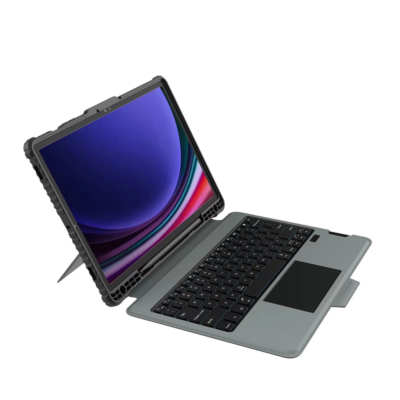 Samsung Galaxy Tab S9 Plus tablet case black NILLKIN BUMPER COMBO KEYBOARD (BACKLIT VERSION)