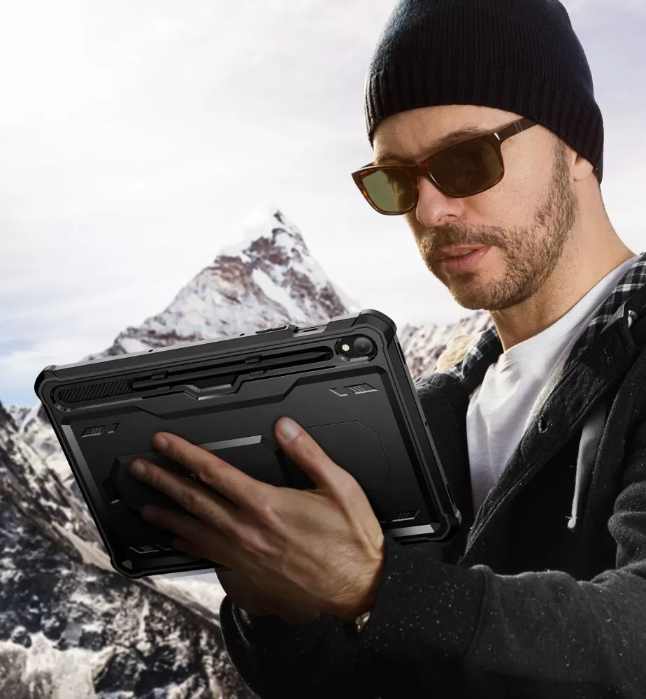 Samsung Galaxy Tab S9 Planšetės dėklas Juoda TECH-PROTECT KEVLAR PRO (11.0)