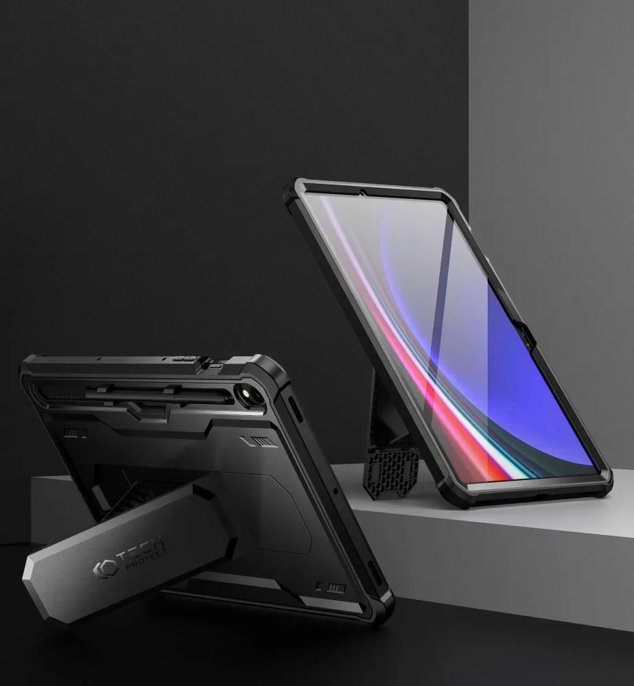 Samsung Galaxy Tab S9 Planšetės dėklas Juoda TECH-PROTECT KEVLAR PRO (11.0)