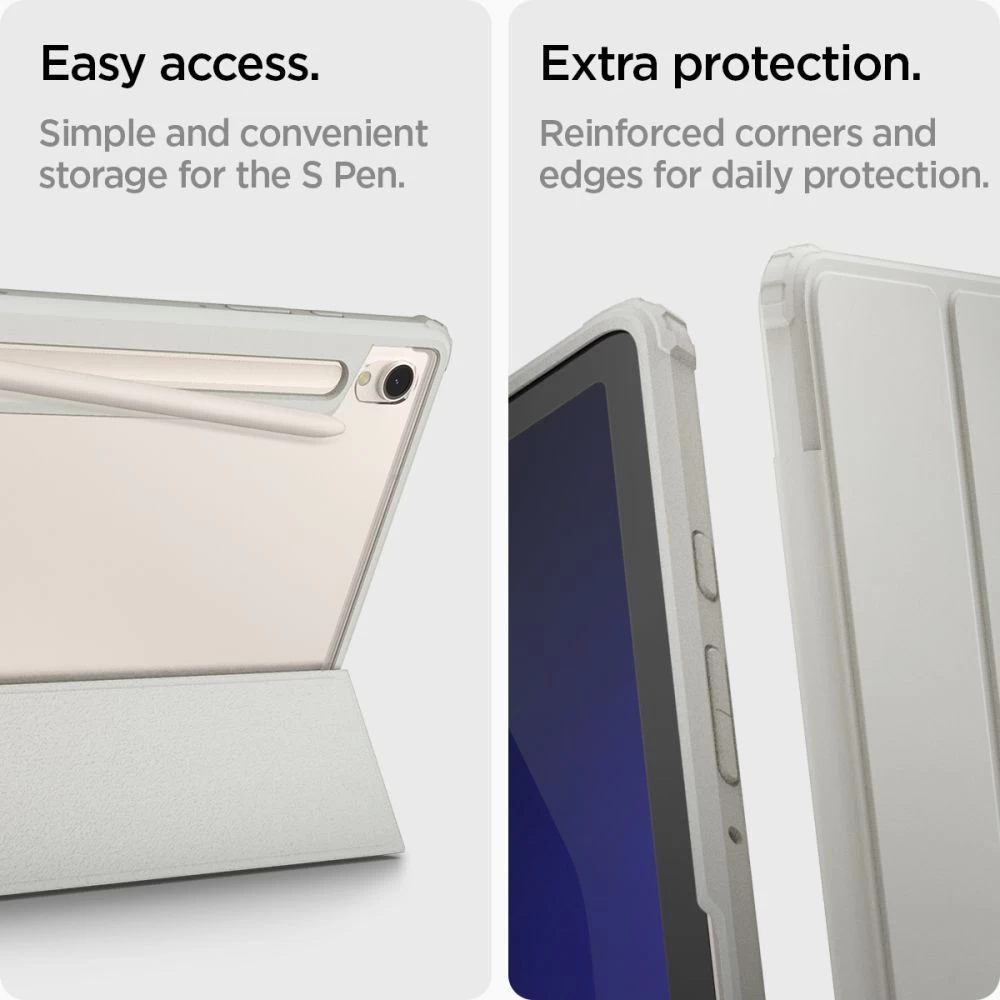 Samsung Galaxy Tab S9 Planšetės dėklas pilkas SPIGEN ULTRA HYBRID ”PRO” (11.0)