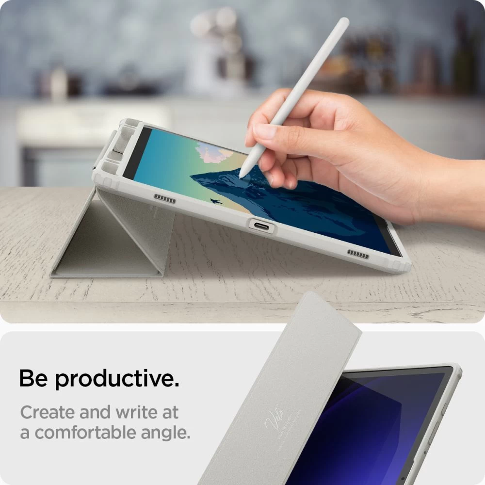 Samsung Galaxy Tab S9 Planšetės dėklas pilkas SPIGEN ULTRA HYBRID ”PRO” (11.0)