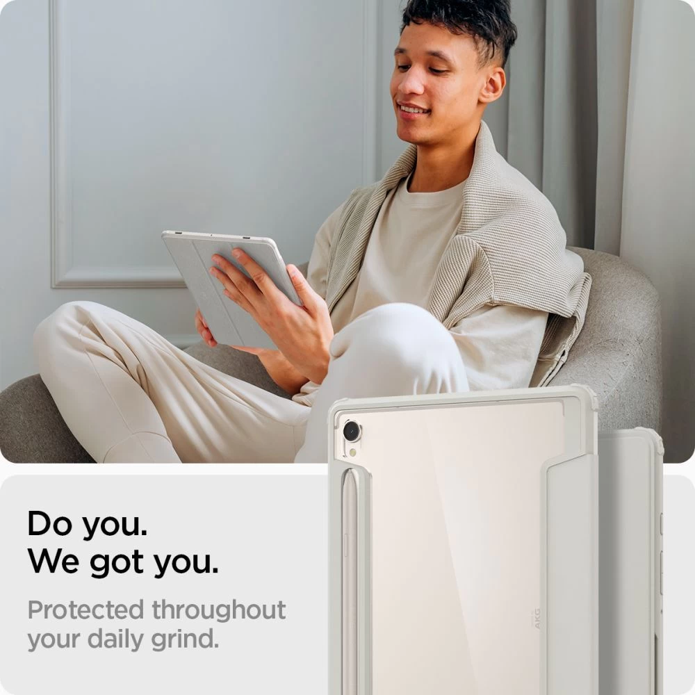 Samsung Galaxy Tab S9 Planšetės dėklas pilkas SPIGEN ULTRA HYBRID ”PRO” (11.0)