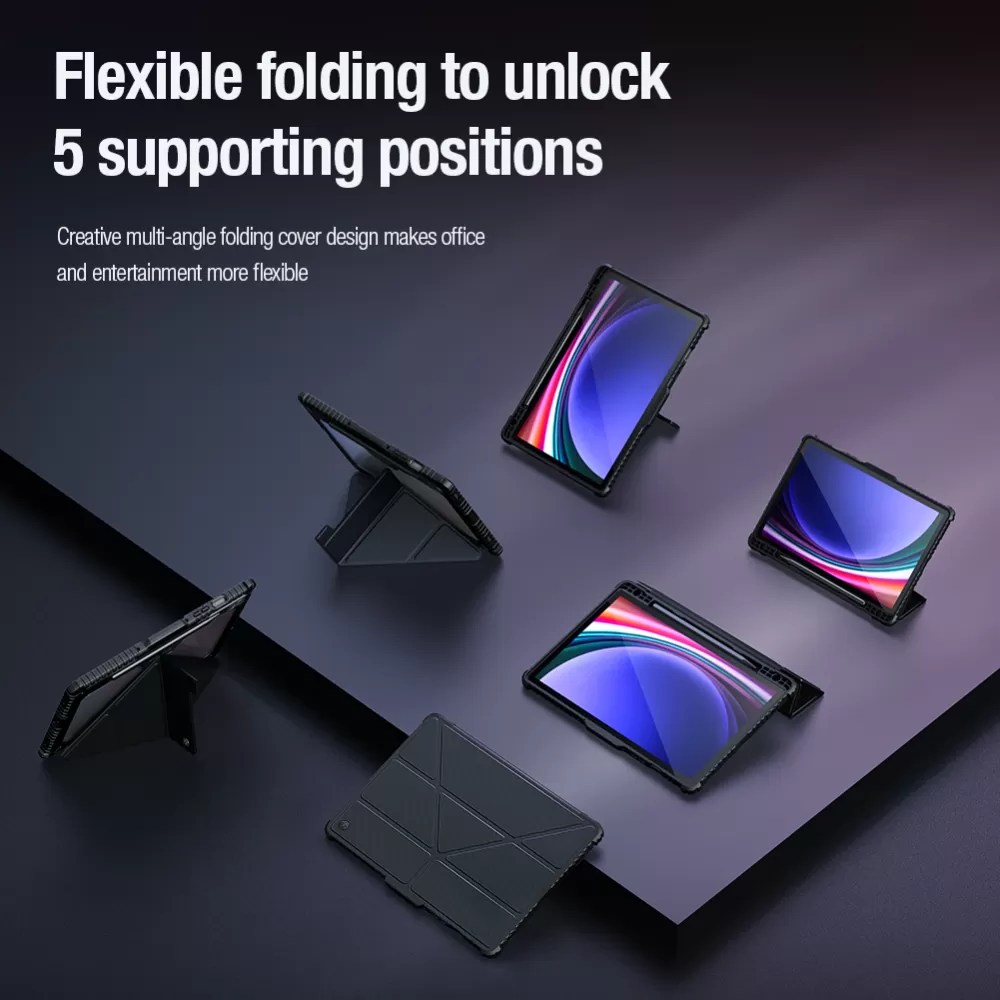 Samsung Galaxy Tab S9 Planšetės dėklas mėlyna NILLKIN BUMPER LEATHER PRO