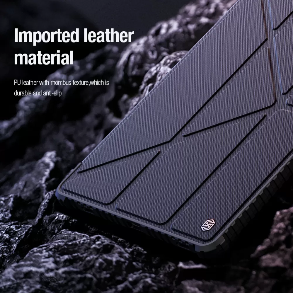 Samsung Galaxy Tab S9 Planšetės dėklas mėlyna NILLKIN BUMPER LEATHER PRO