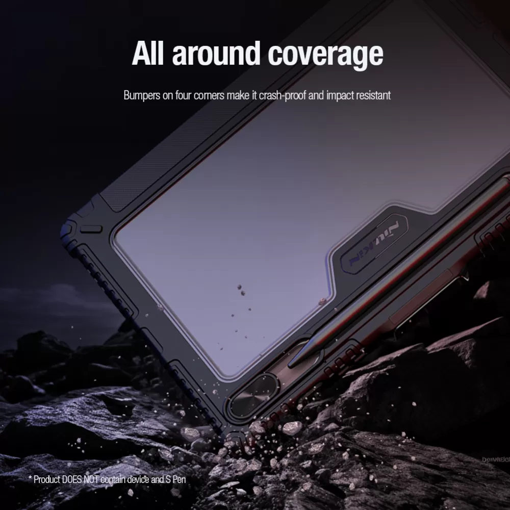 Samsung Galaxy Tab S9 Planšetės dėklas mėlyna NILLKIN BUMPER LEATHER PRO