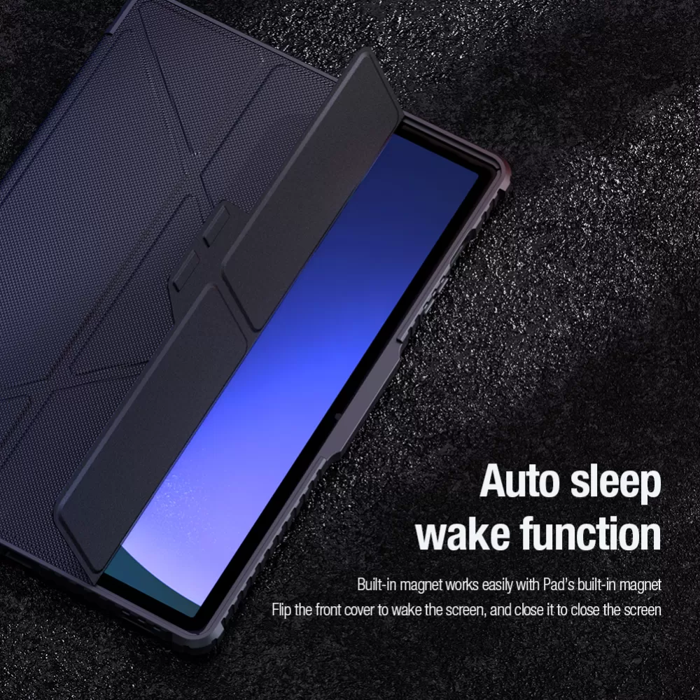 Samsung Galaxy Tab S9 Planšetės dėklas mėlyna NILLKIN BUMPER LEATHER PRO