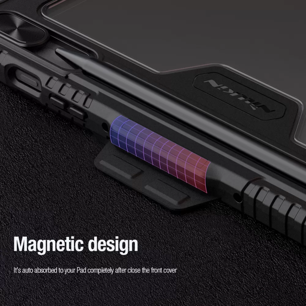 Samsung Galaxy Tab S9 Planšetės dėklas mėlyna NILLKIN BUMPER LEATHER PRO