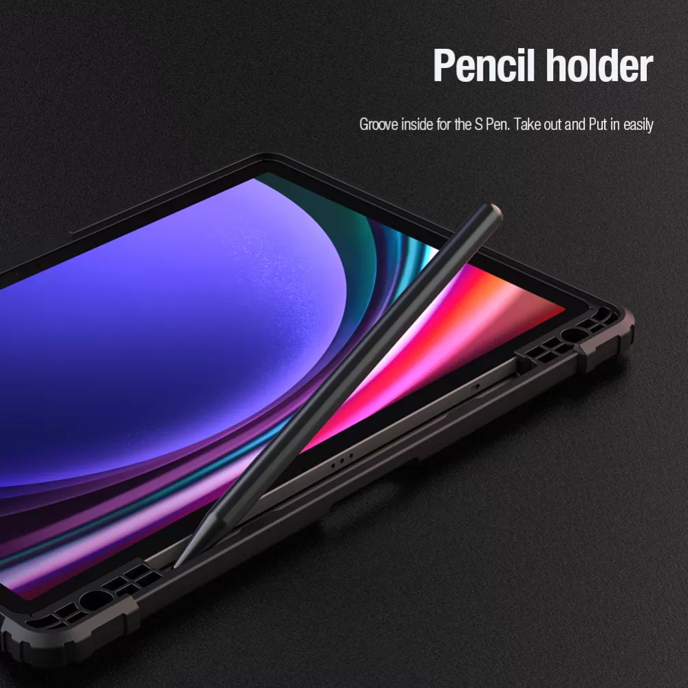Samsung Galaxy Tab S9 Planšetės dėklas mėlyna NILLKIN BUMPER LEATHER PRO