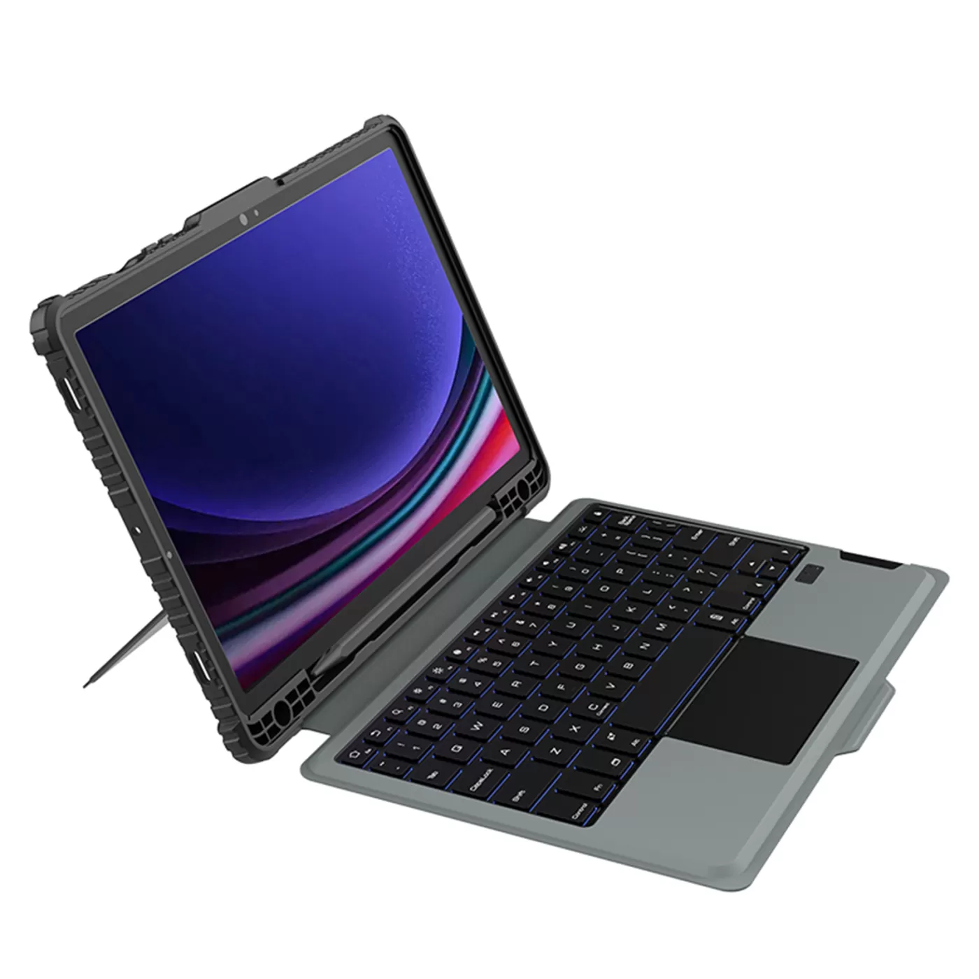 Samsung Galaxy Tab S9 Planšetės dėklas Juoda NILLKIN BUMPER COMBO KEYBOARD (BACKLIT VERSION)