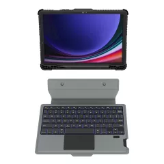 Samsung Galaxy Tab S9 Planšetės dėklas Juoda NILLKIN BUMPER COMBO KEYBOARD (BACKLIT VERSION)