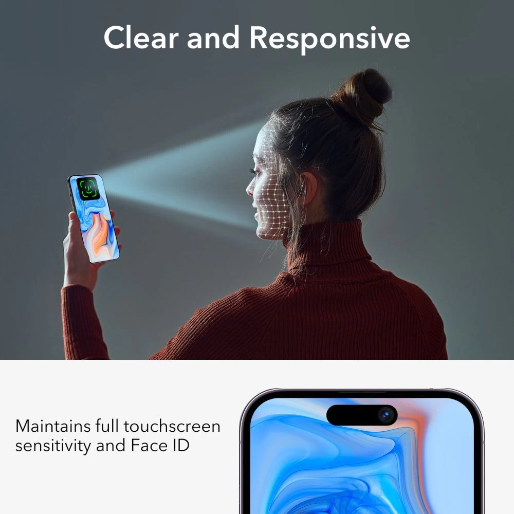 Apple iPhone 15 skärmskydd  ESR TEMPERED GLASS PRIVACY