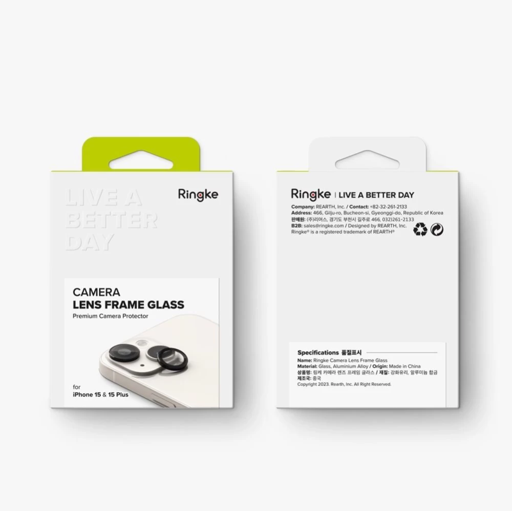 Apple iPhone 15 apsauginis stiklas  RINGKE CAMERA FRAME PROTECTOR