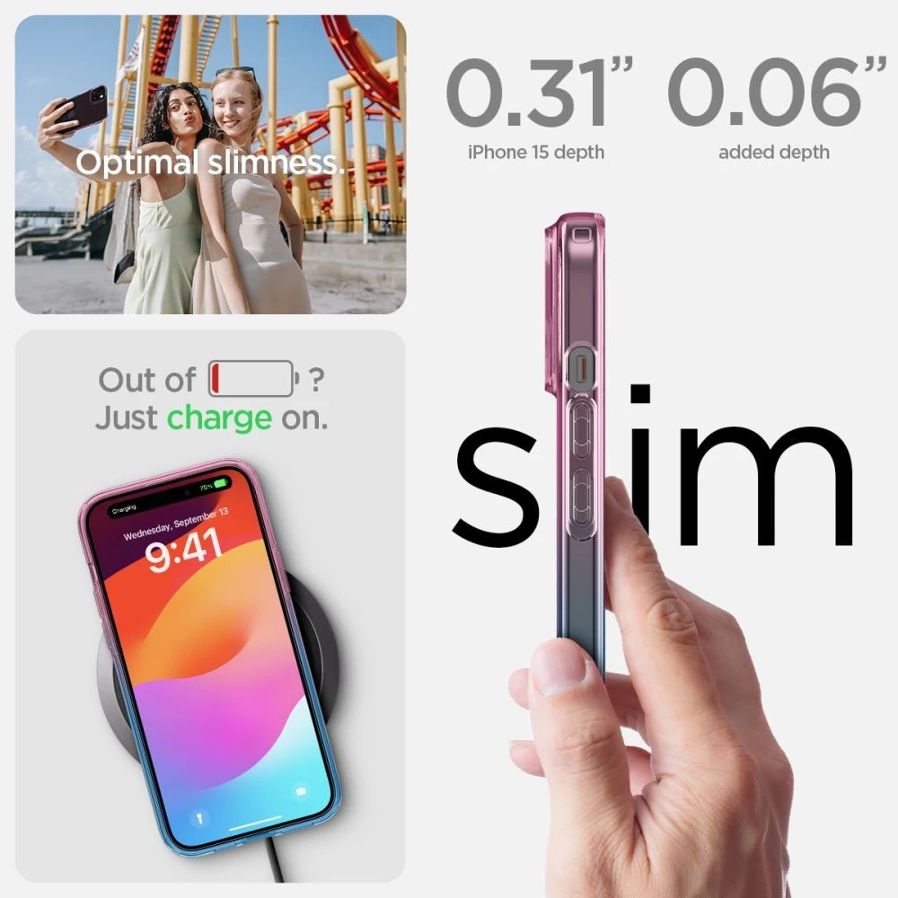 Apple iPhone 15 ümbris  SPIGEN LIQUID CRYSTAL