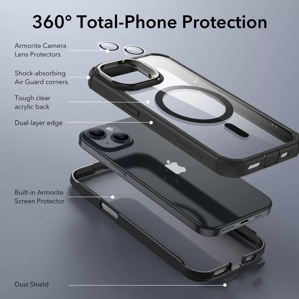 Apple iPhone 15 ümbris  ESR ARMOR TOUGH KICKSTAND HALOLOCK MAGSAFE