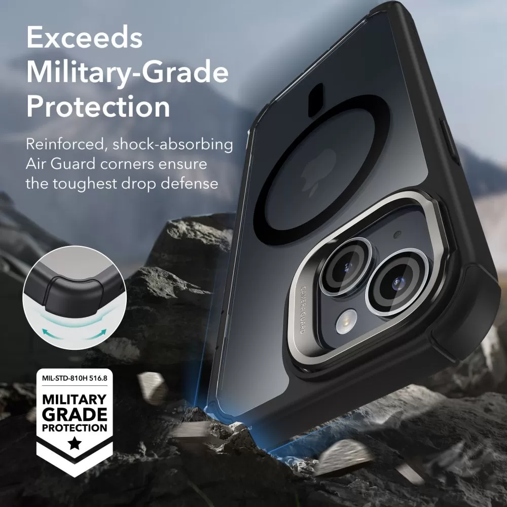 Apple iPhone 15 ümbris  ESR ARMOR TOUGH KICKSTAND HALOLOCK MAGSAFE