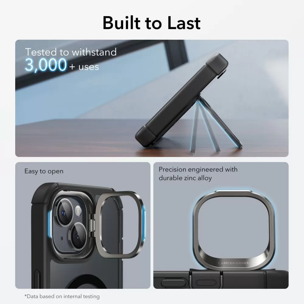 Apple iPhone 15 ümbris  ESR ARMOR TOUGH KICKSTAND HALOLOCK MAGSAFE