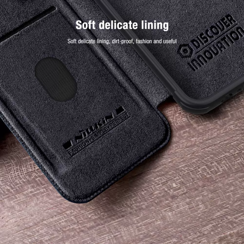 Apple iPhone 15 kaaned pruun NILLKIN QIN PRO LEATHER
