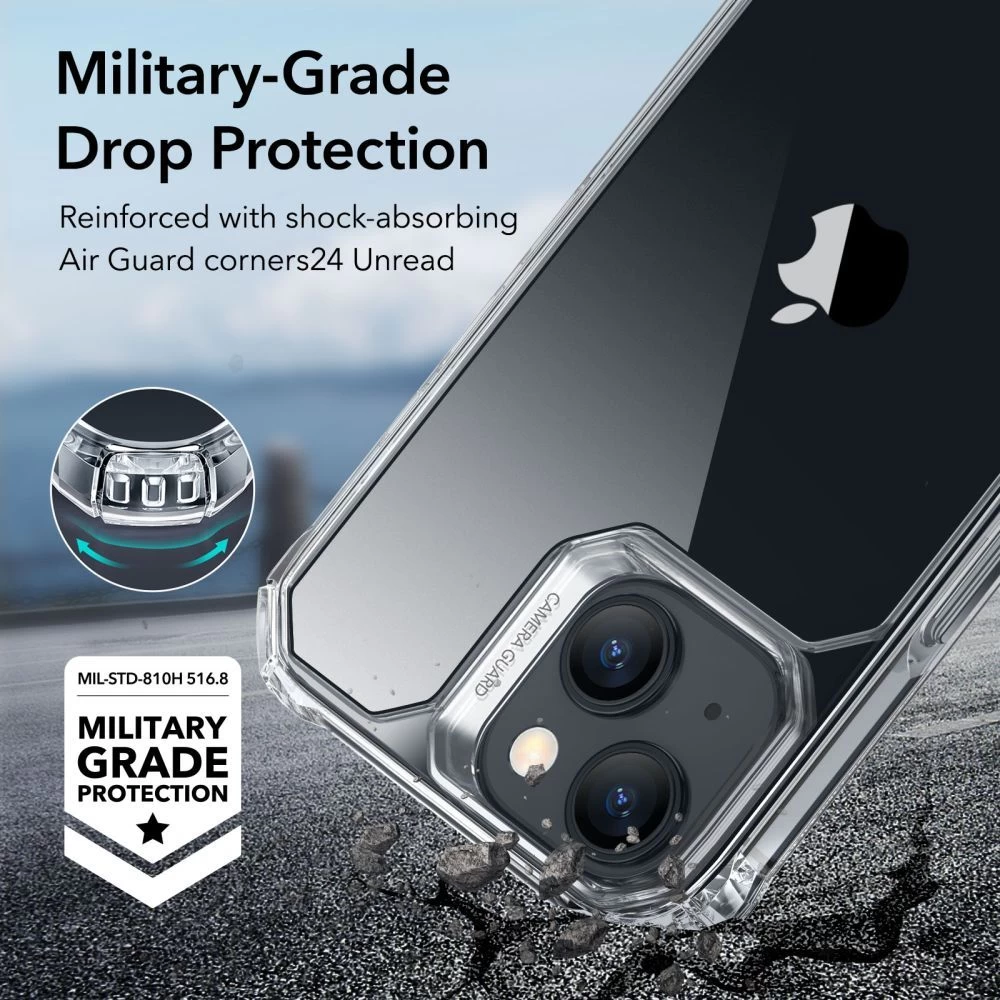 Apple iPhone 15 ümbris läbipaistev ESR AIR ARMOR