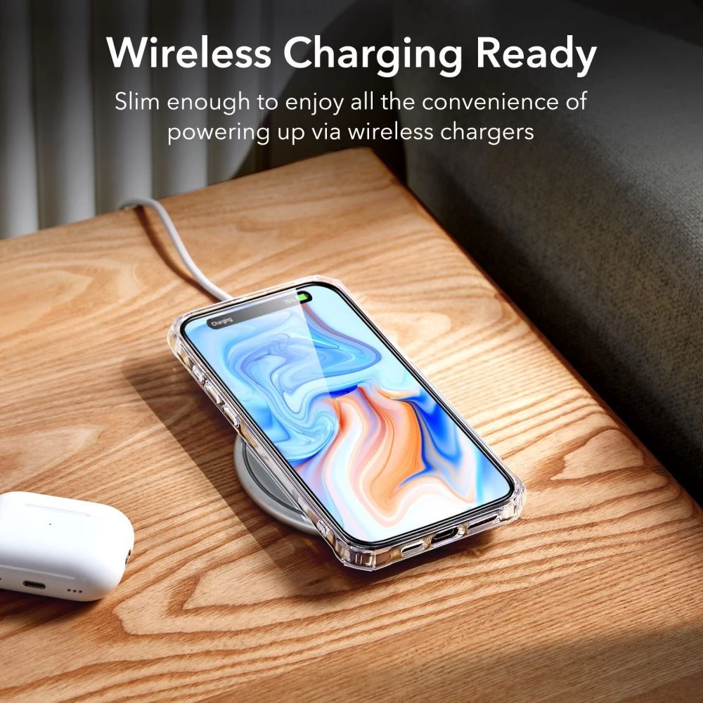 Apple iPhone 15 case transparent ESR AIR ARMOR HALOLOCK MAGSAFE