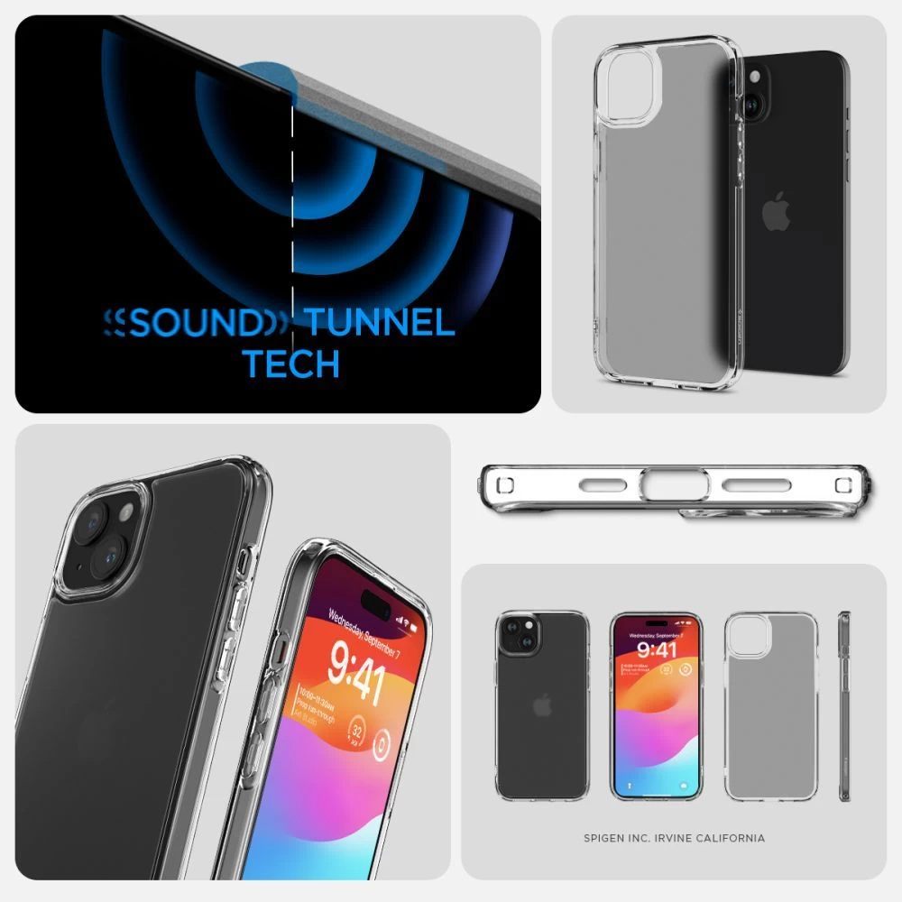 Apple iPhone 15 ümbris läbipaistev SPIGEN ULTRA HYBRID