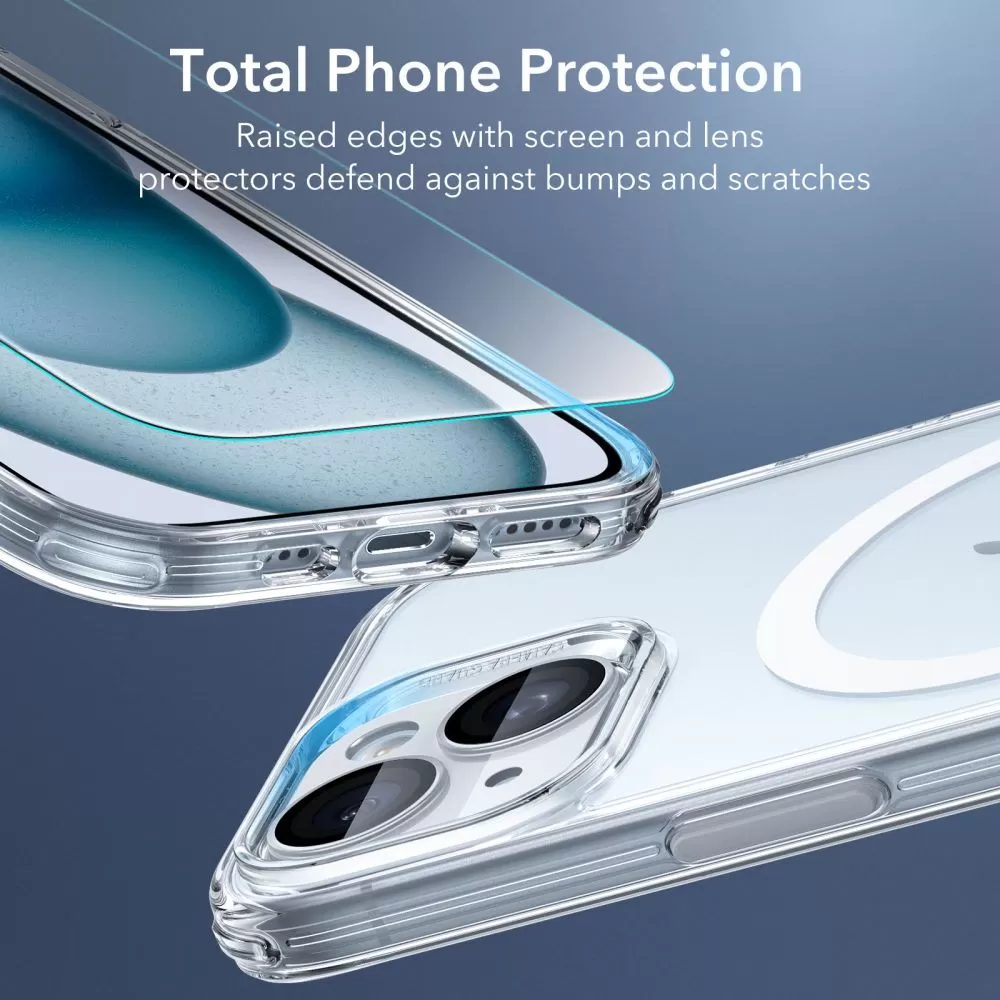 Apple iPhone 15 ümbris läbipaistev ESR CLASSIC PRO SET HALOLOCK MAGSAFE