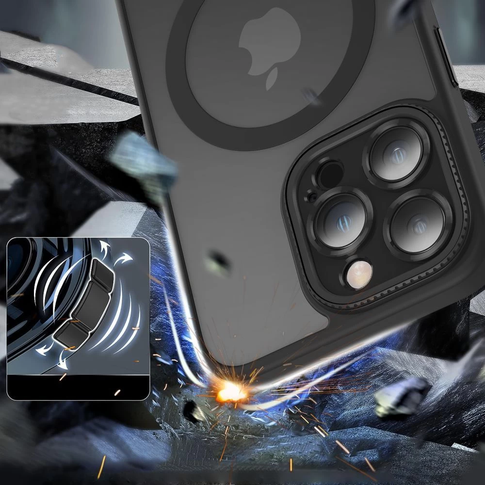 Apple iPhone 15 ümbris must TECH-PROTECT MAGMAT CAM+ MAGSAFE