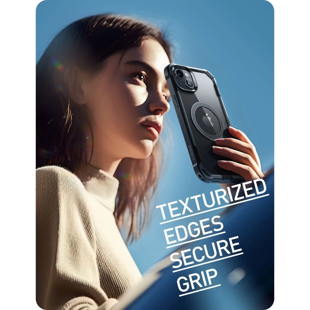 Apple iPhone 15 dėklas Juoda SUPCASE IBLSN ARES MAG MAGSAFE