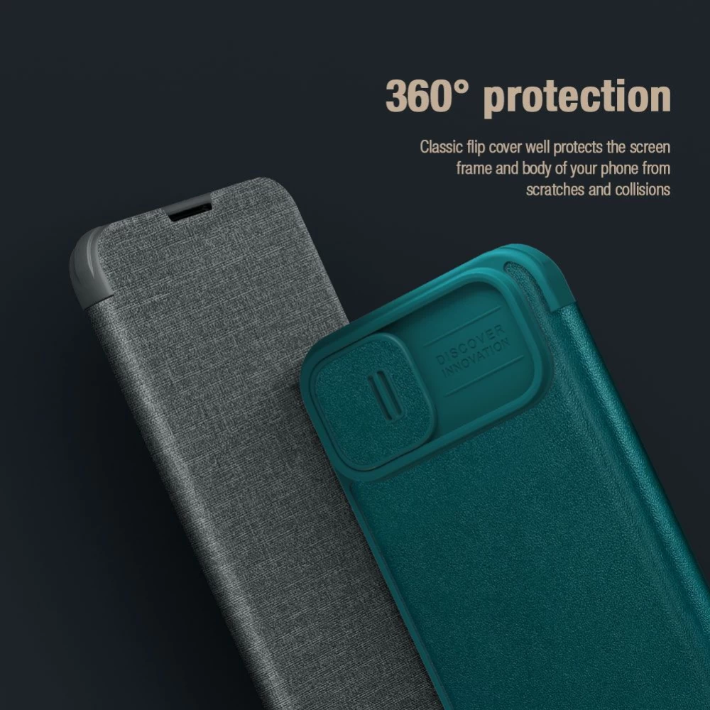 Apple iPhone 15 ümbris must NILLKIN QIN PRO LEATHER (PLAIN VERSION)