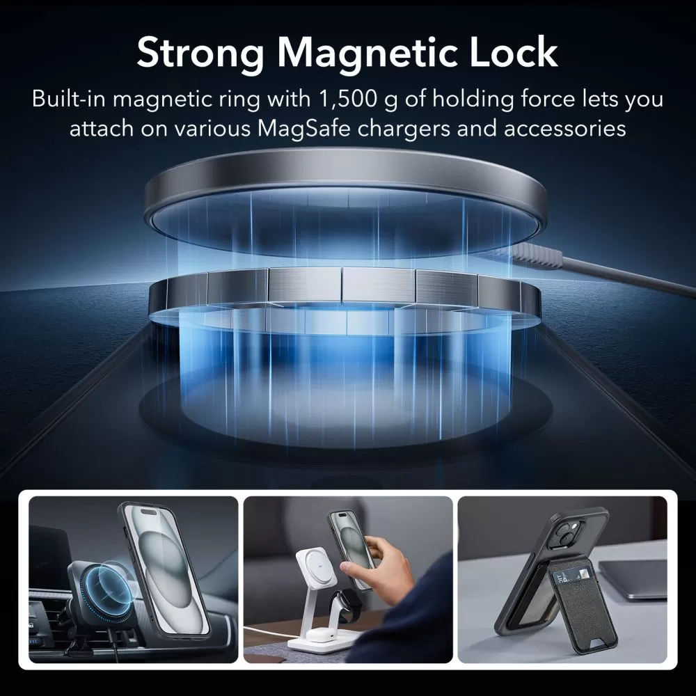 Apple iPhone 15 ümbris must ESR CLASSIC PRO SET HALOLOCK MAGSAFE