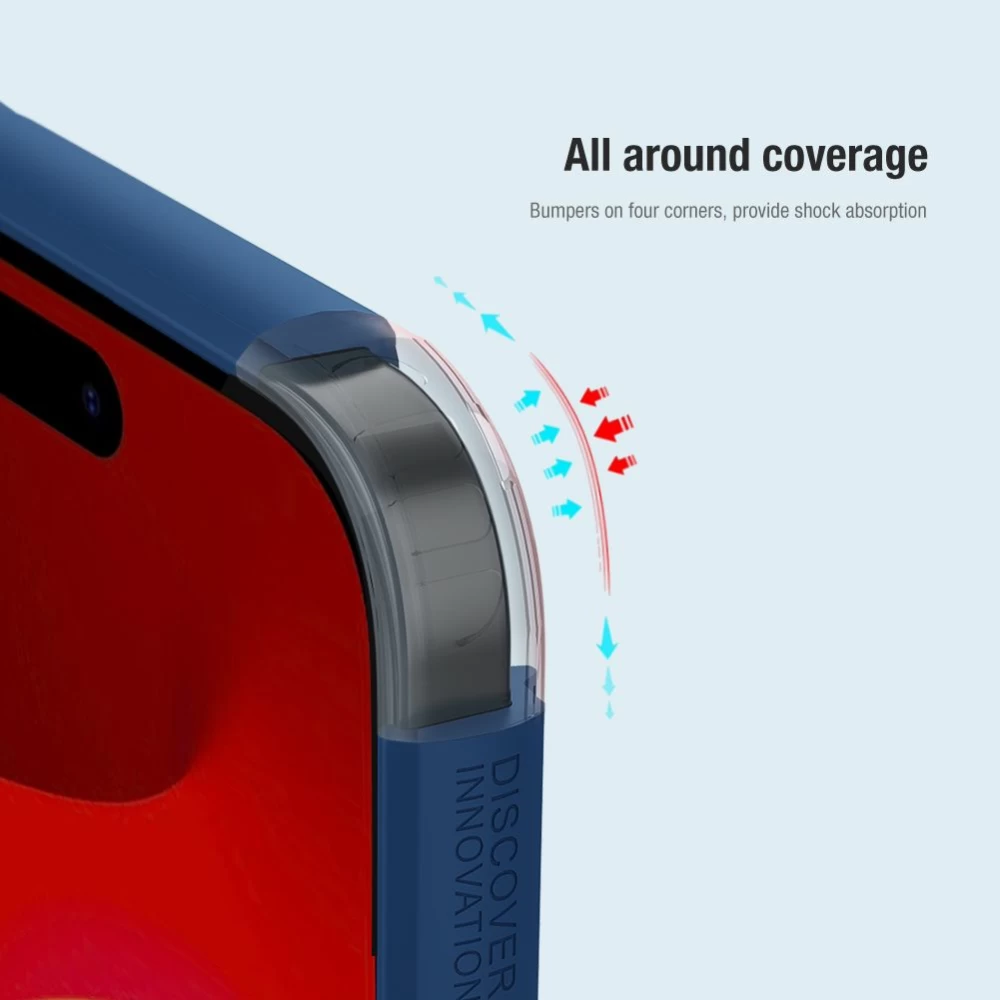 Apple iPhone 15 ümbris punane NILLKIN SUPER FROSTED SHIELD PRO