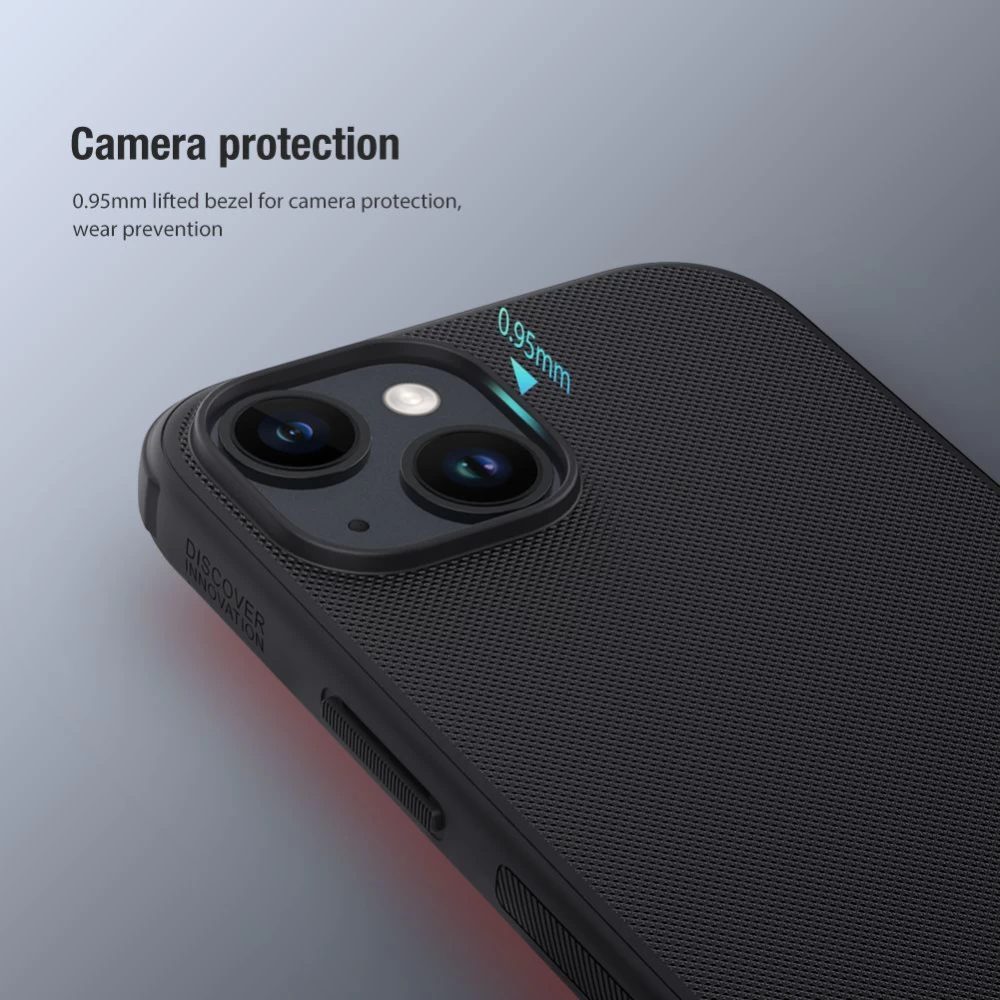 Apple iPhone 15 ümbris punane NILLKIN SUPER FROSTED SHIELD PRO