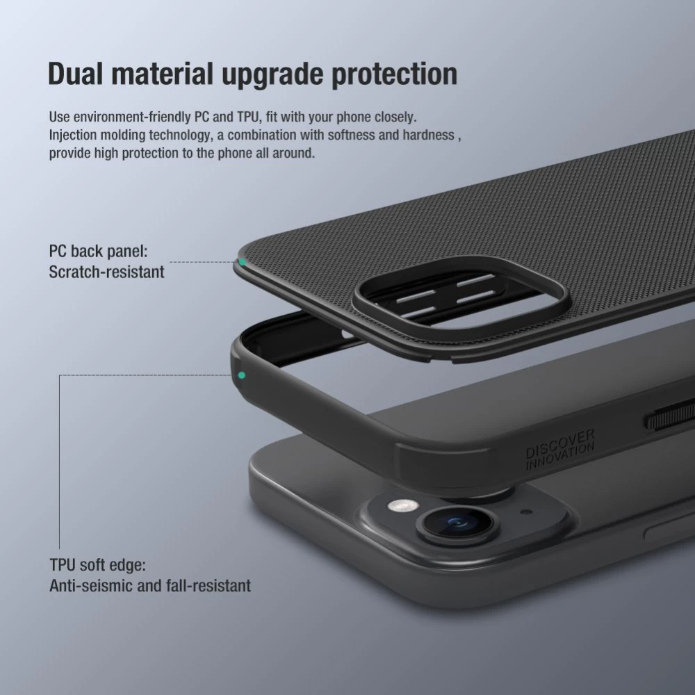 Apple iPhone 15 ümbris roheline NILLKIN SUPER FROSTED SHIELD PRO